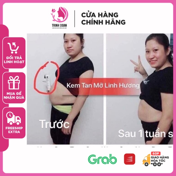 Kem Tan Mỡ 3D Linh Hương [ Chính Hãng ] Đánh Tan Mỡ Bụng Đùi Bắp Tay/Chân Hiệu Quả