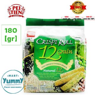 Bánh dinh dưỡng 12 loại ngũ cốc vị rong biển Crispi Roll PIE TIEN 180 gram