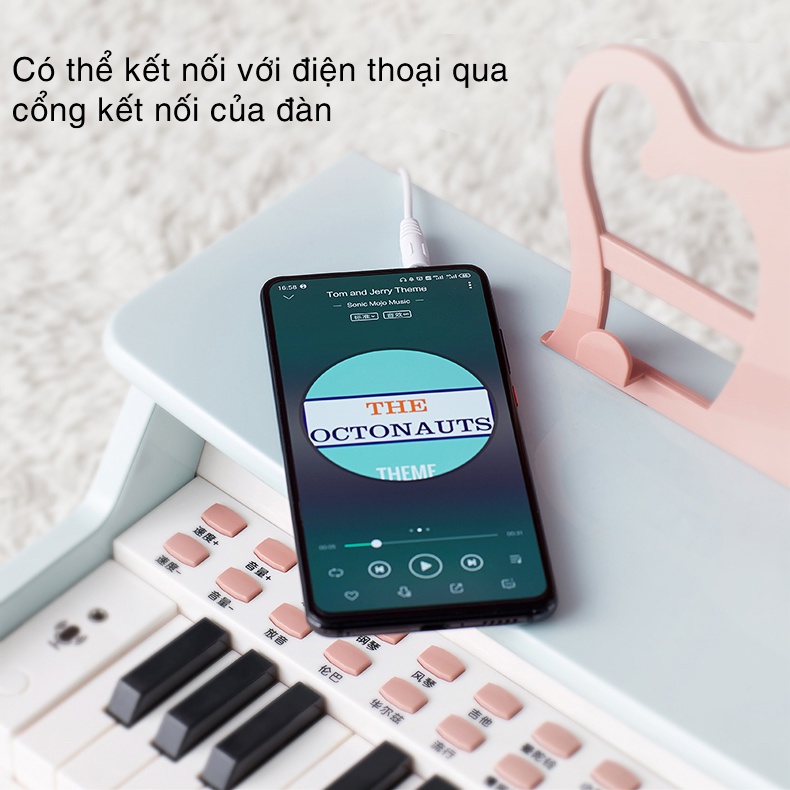 Đàn Piano mini cao cấp KUB, đồ chơi giáo dục âm nhạc cho bé có đầy đủ chức năng như đàn thật