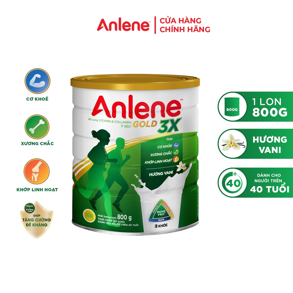 Sữa bột Anlene Gold Movepro Vani 800g