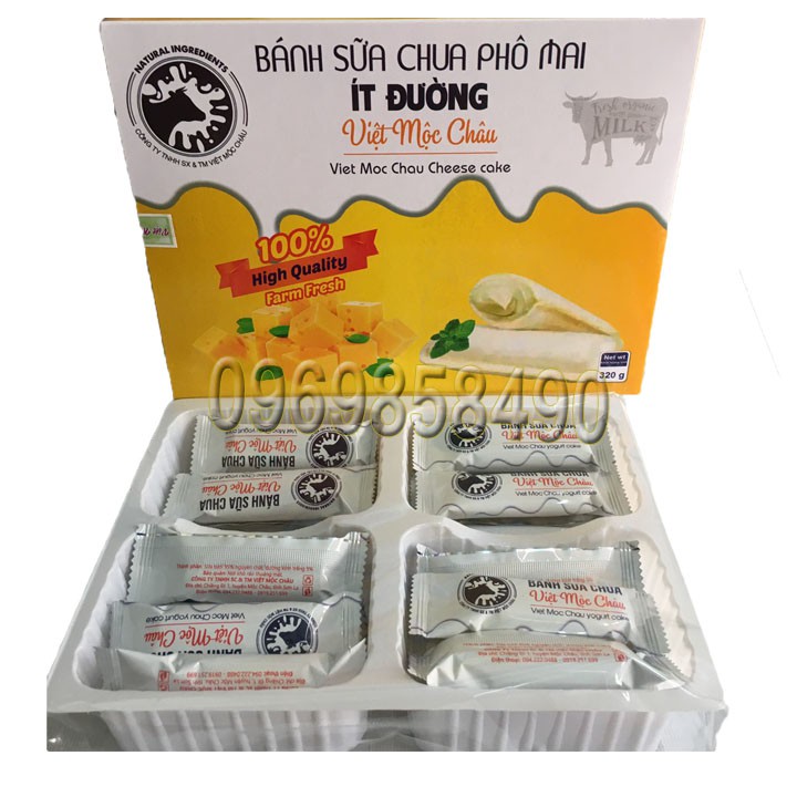 [Siêu mới – siêu ngon] Bánh sữa chua phô mai Việt Mộc Châu, Bánh sữa chua phô mai Giá nội địa - Chất lượng ngoại nhập