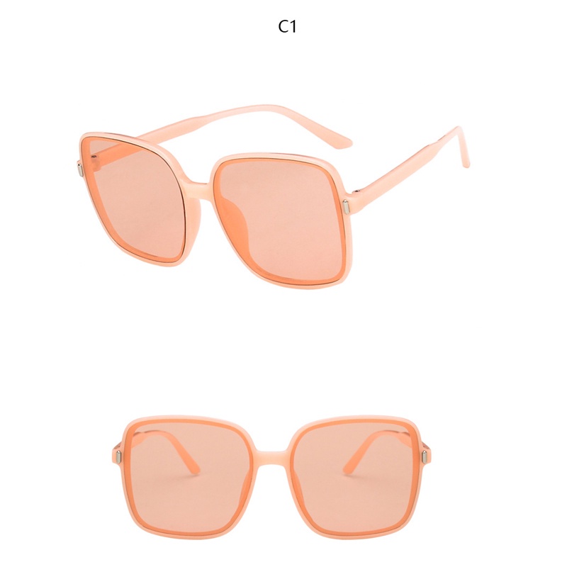 Kính mát gọng vuông màu gradient thời trang cho nam và nữ