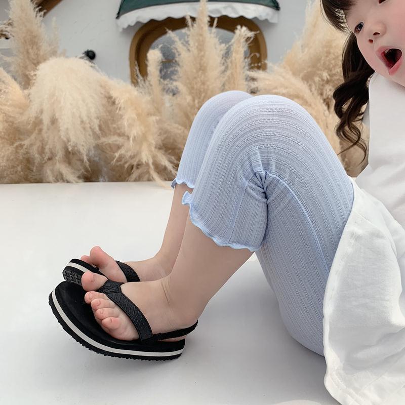 Quần Legging Lửng 7 Tấc Dáng Ôm Thời Trang Mùa Hè Mới Dành Cho Bé Gái