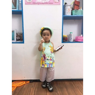 set bộ yếm lụa cho bé kèm mấn ( ảnh thật 💯)