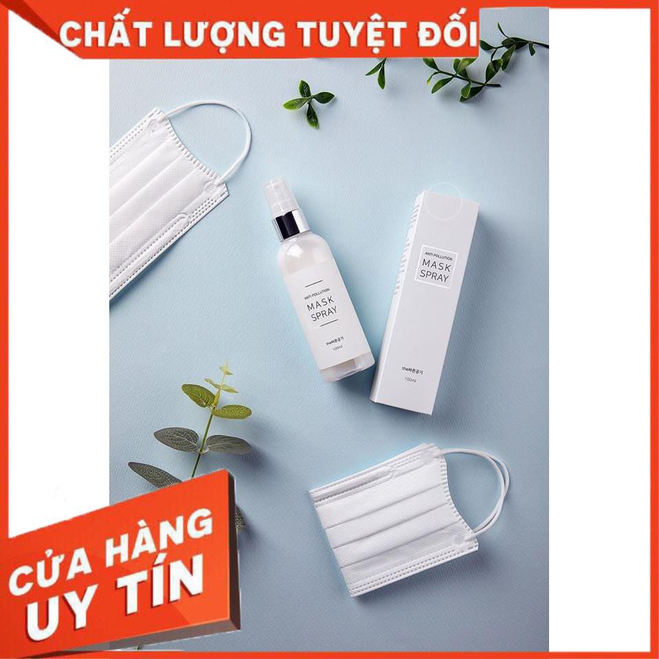 Chai xịt khẩu trang Hàn Quốc Bareum Gonggi diệt vi khuẩn, virus, bụi mịn - tạo vùng thở an toàn trong khẩu trang-  siêu