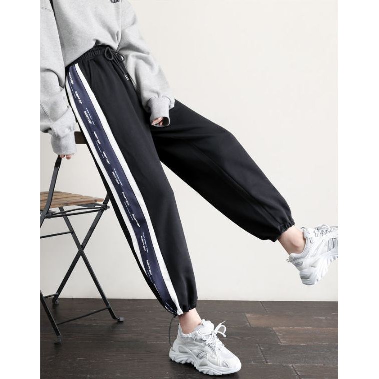 Quần jogger thun nam nữ 2 màu đen xám TS888 Tronshop chuyên quần nam