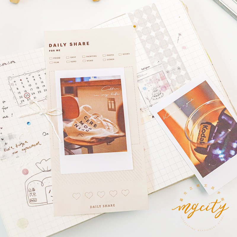 [Bujo]   Hộp 200 tờ giấy note giấy ghi chú nhiều hình ảnh phong cách nhiếp ảnh gia