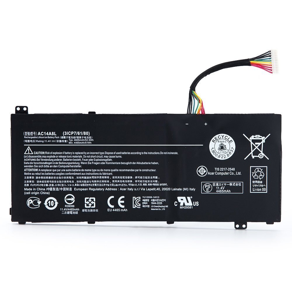 (BATTERY) PIN LAPTOP ACER VN7-591 AC14A8L (ZIN) (3 CELL) dùng cho Acer V15, Nitro Aspire VN7-571, VN7-591, VN7-791