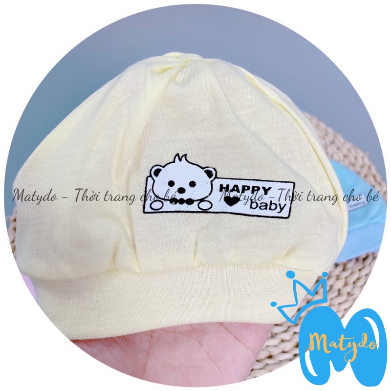 Mũ sơ sinh cho bé mũ củ tỏi hình mèo che thóp an toàn cho bé phụ kiện trẻ em MSS03