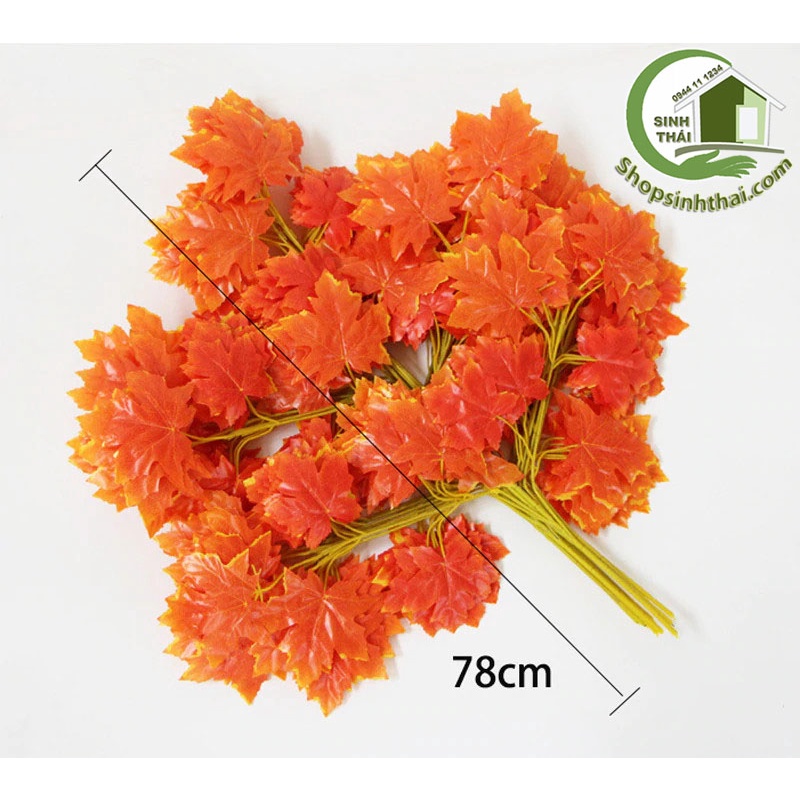 Cành lá phong màu đỏ - Cành lá giả cao cấp