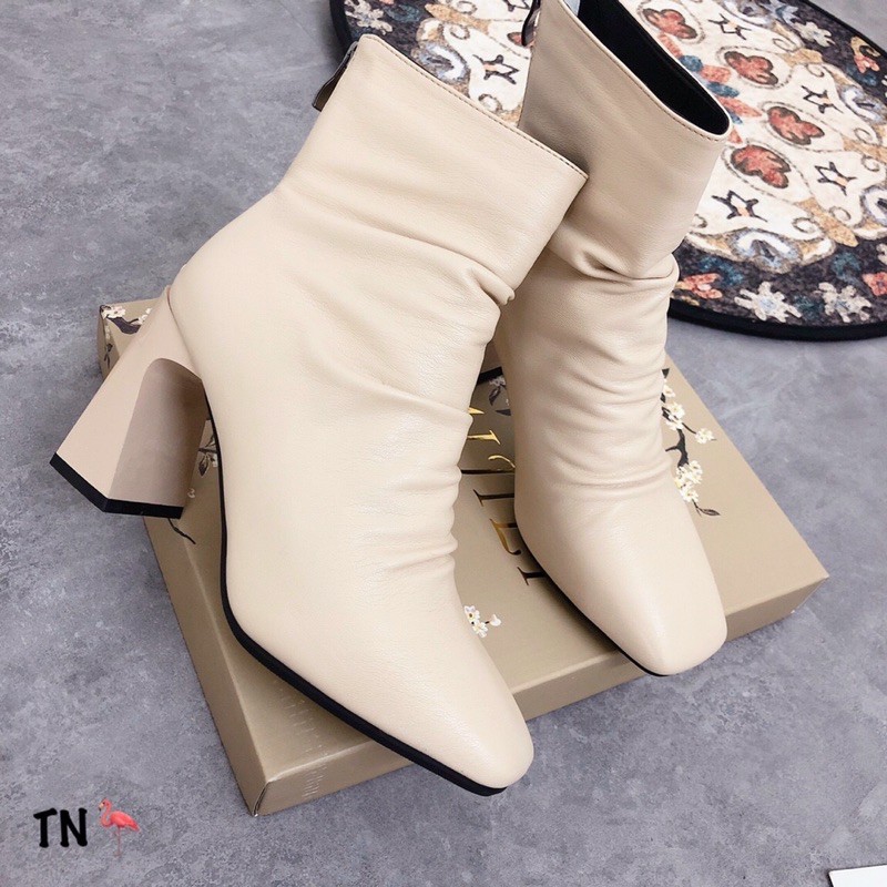 Boot gót cong nhăn fullbox