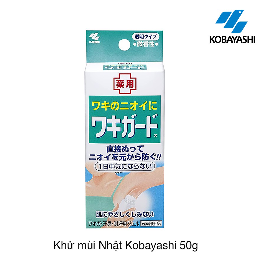 Lăn Khử Mùi Kobayashi Dạng Gel Trong Suốt Nhật Bản 50g