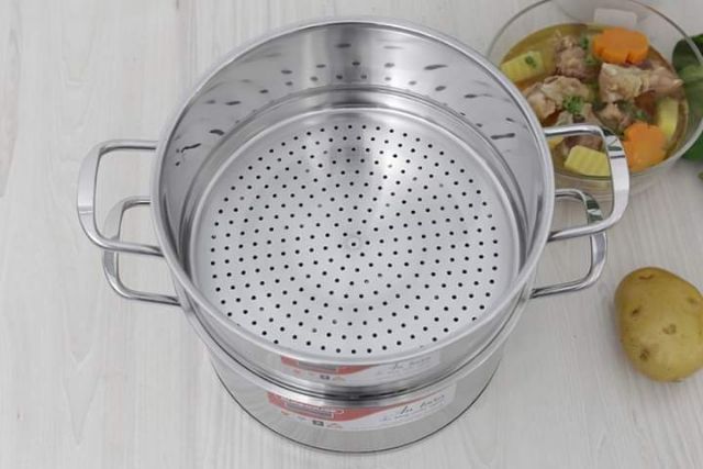 Bộ xửng hấp inox 24cm Sunhouse SSP24A