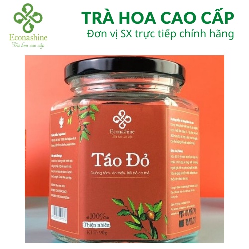 Táo đỏ thái lát  pha trà hoa