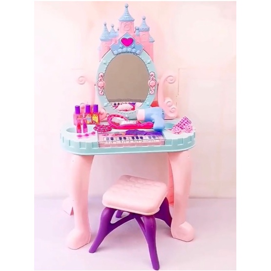Bộ đồ chơi bàn trang điểm cỡ to, kèm ghế và đàn piano