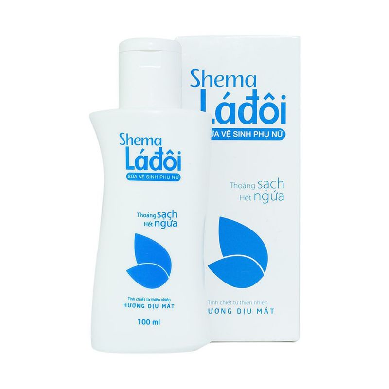 [ Chính hãng] Shema lá đôi dung dịch vệ sinh phụ nữ chai 100 ml và 200 ml