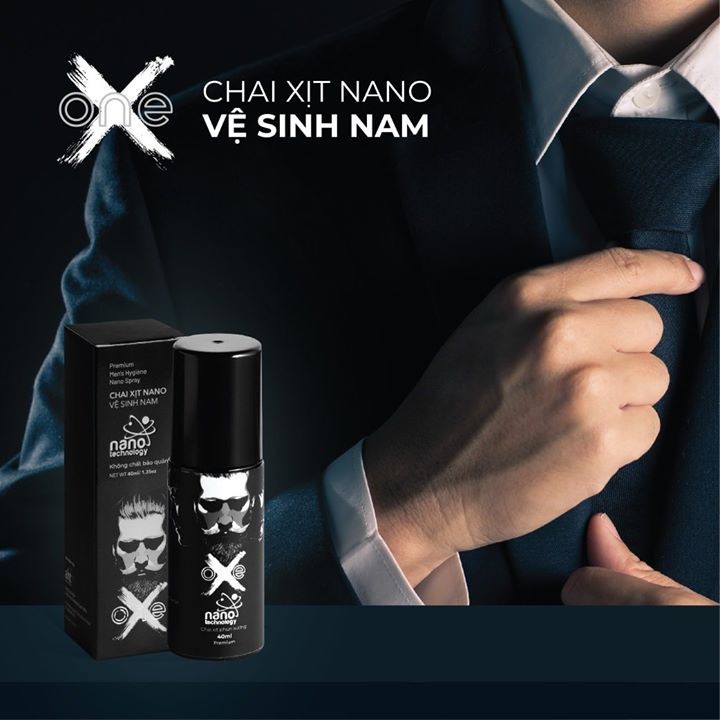 Chai Xịt Vệ Sinh Nam Giới ONEX Nano Bạc 40ml - Chính Hãng Aht - Khô tự nhiên không cần rửa nước