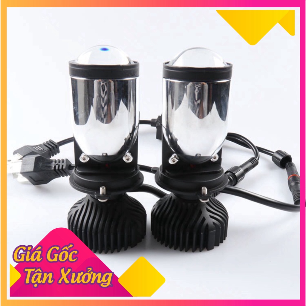 LED BI CẦU MINNI H4 CÓ CHỤP CHẮN SÁNG SIÊU SÁNG ( GIÁ 1 CHIẾC)  (Ảnh Sp thật)