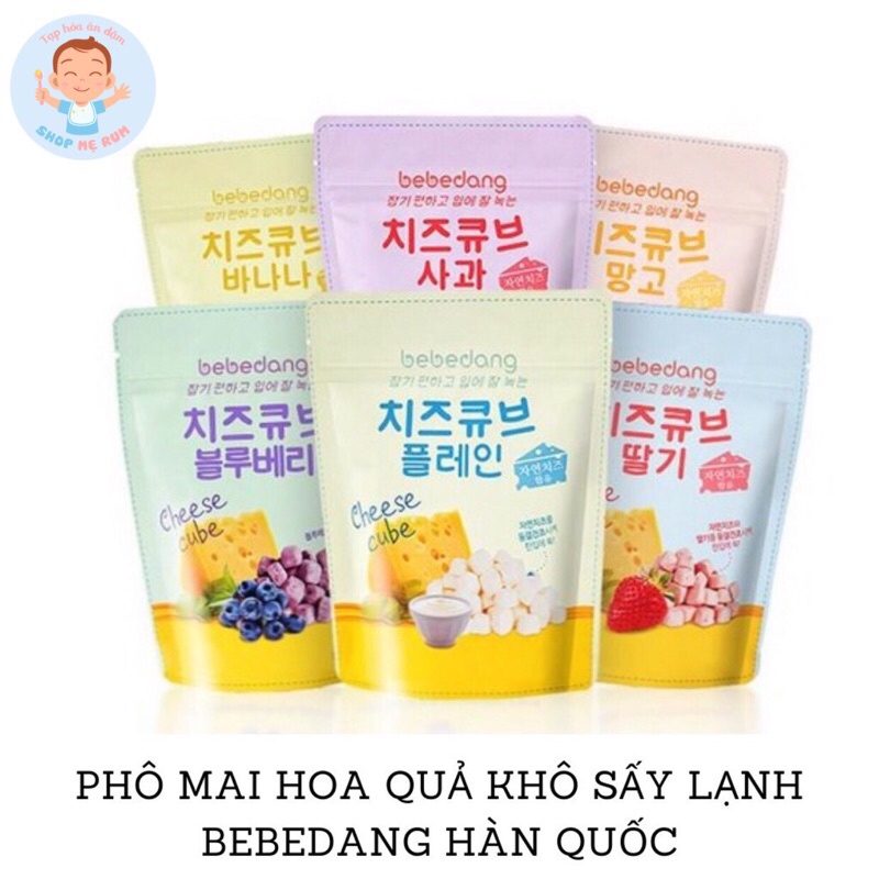 Phô Mai Sấy Khô Bebedang Hàn Quốc Cho Bé