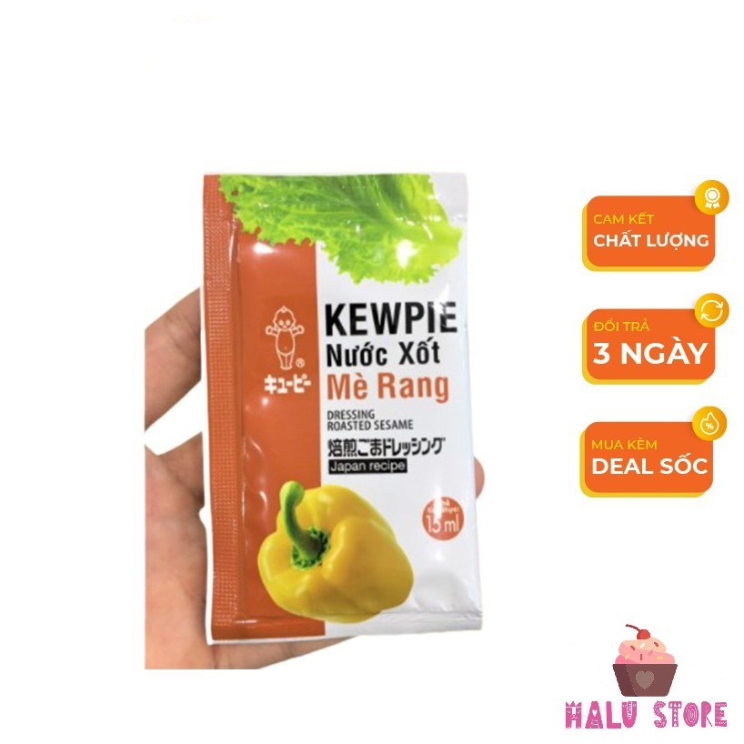 [HCM] Nước sốt mè rang Kewpie gói 15ml trộn rong nho salad siêu ngon