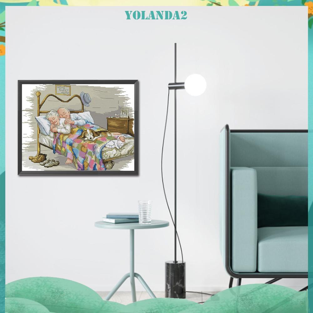 Bộ Tranh Thêu Chữ Thập Tự Làm 11CT Hình Cuộc Sống Lớn Tuổi