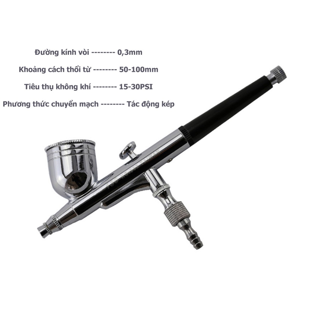 SÚNG PHUN SƠN AIRBRUSH HD 130 SƠN NỘI THẤT, TƯỜNG, THUỶ TINH, TƯỢNG KIM LOẠI