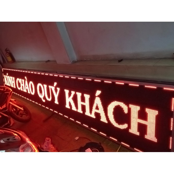 Biển led ma trận P10 Đỏ kích thước cao 32cm, dài 320cm
