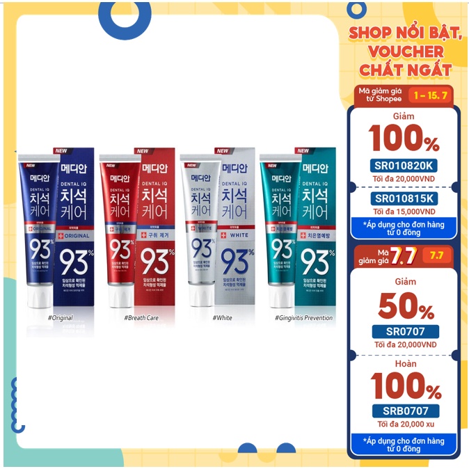 Kem Đánh Răng MEDIAN Hàn Quốc 120G