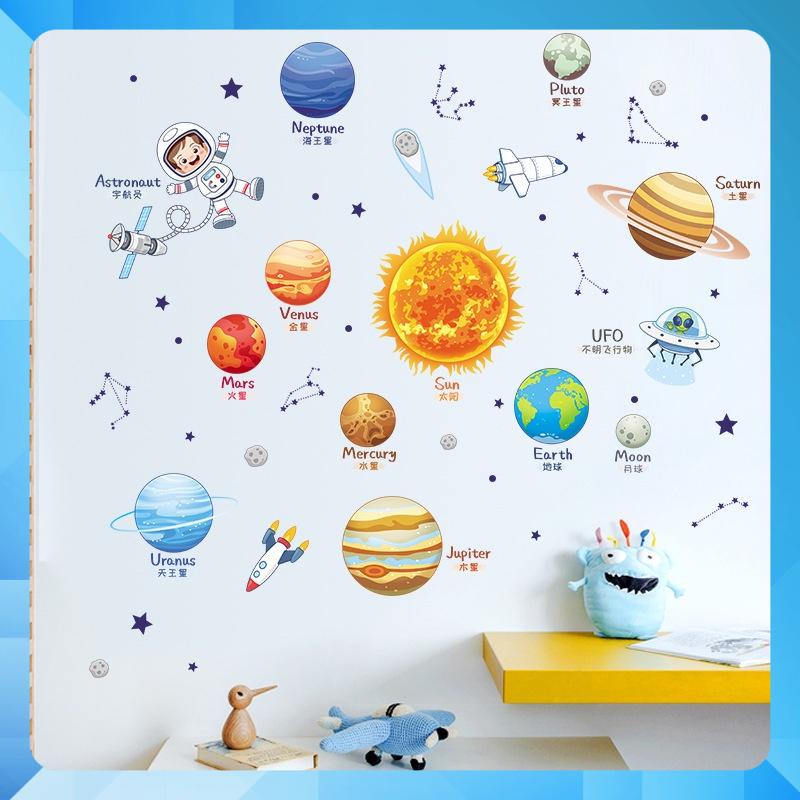 Decal dán tường, tranh dán tường cho bé không gian vũ trụ thỏa sức tưởng tượng