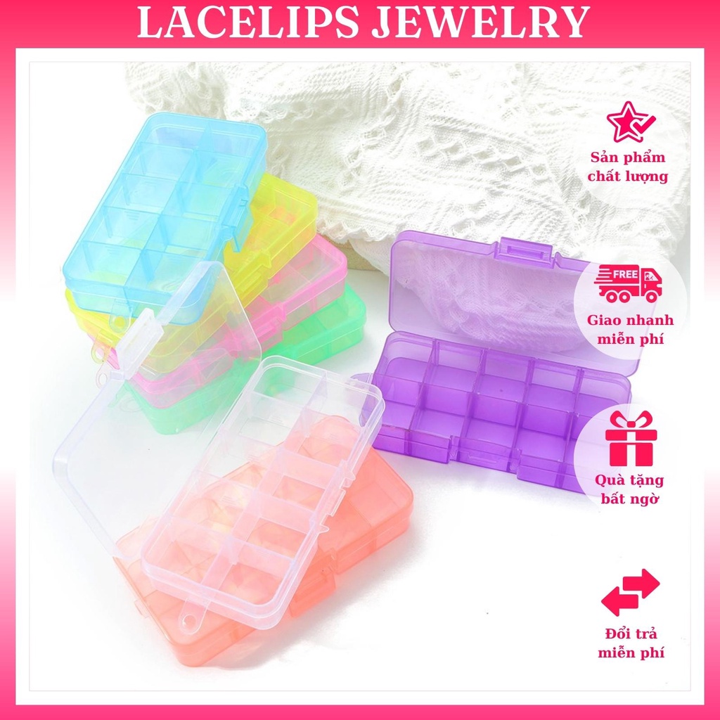 HỘP ĐỰNG TRANG SỨC 10 NGĂN TIỆN LỢI