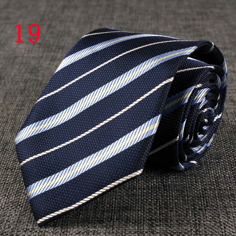 Cà Vạt Sọc Ca Rô 8CM Thời Trang Cổ Điển Lịch Lãm Cho Nam