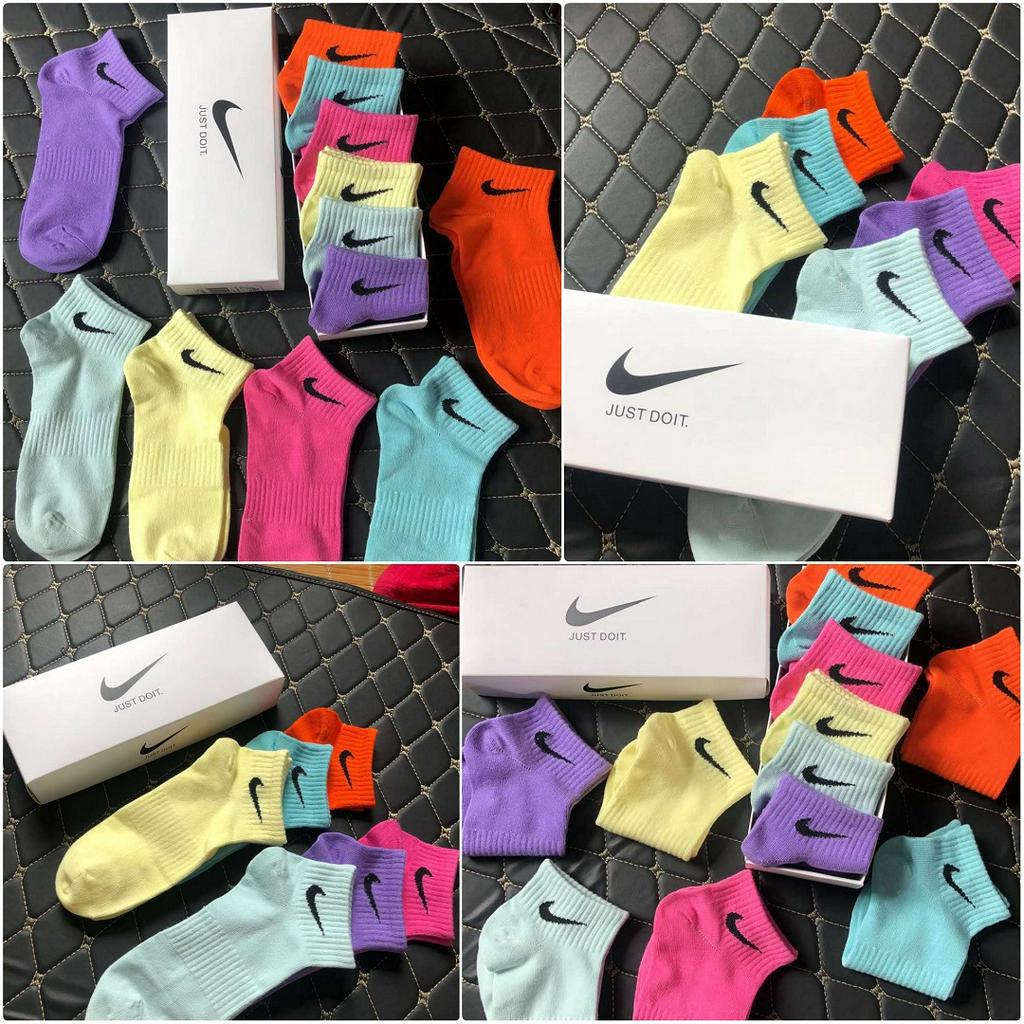 (FULL BOX) Tất Vớ Cổ Ngắn Nike Tất Vớ Lười Co Giãn Nam Nữ