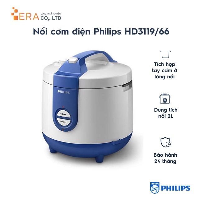 [Mã ELHADEV giảm 4% đơn 300K] Nồi cơm điện Philips HD 3119/66