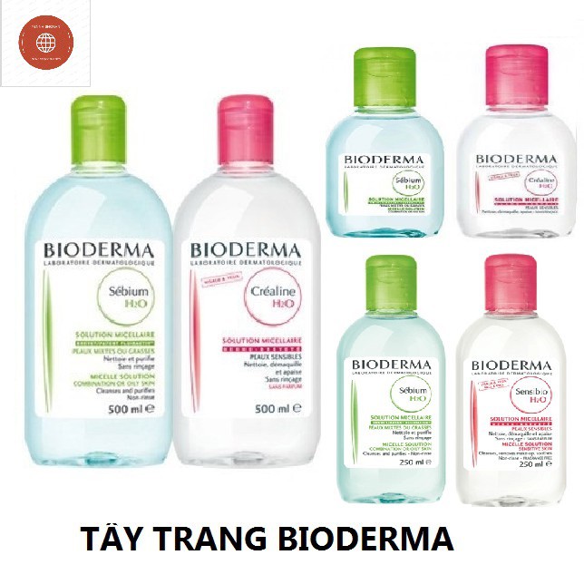 Dòng Nước Tẩy Trang Pháp Bioderma Sensibio H2O &amp; Sebium H2O