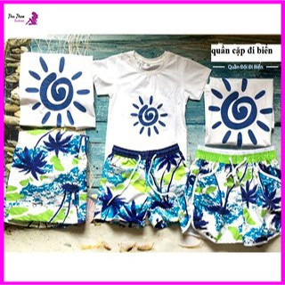 Set 1 Bộ Quần Áo Đi Biển Gia Đình, Nam Nữ-Ảnh Thật-Nhắn Tin Cân Nặng Cho Shop.
