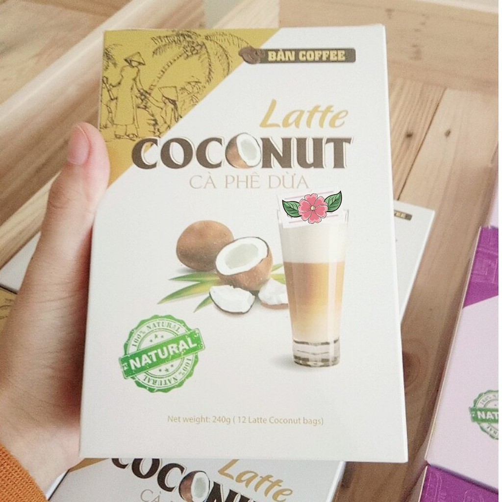 Latte Cà phê loại hòa tan - Hộp Latte 12 Tép x 20 g