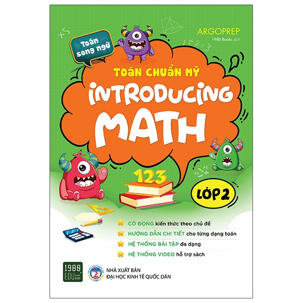 Sách - Toán chuẩn Mỹ - Introducing Math Lớp 2 - Argoprep - 1980Books