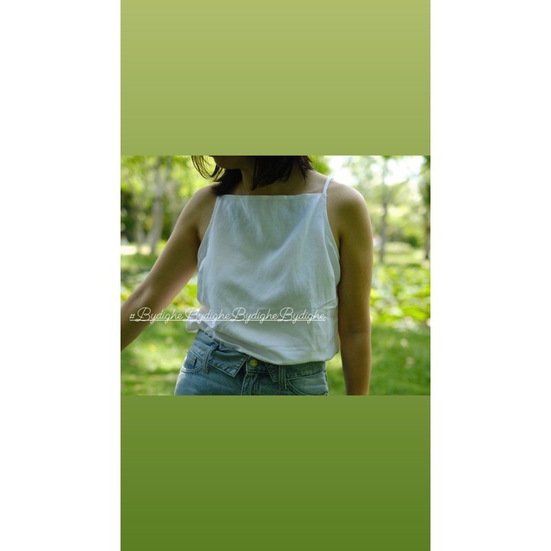 Áo 2 dây Linen By Dì Ghẻ