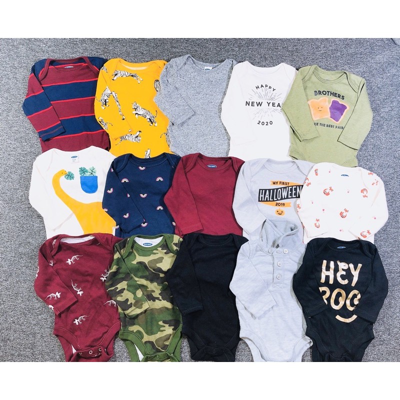 [Chọn mẫu mua lẻ] Bodysuit Old Navy dư xịn cho bé 0-24m