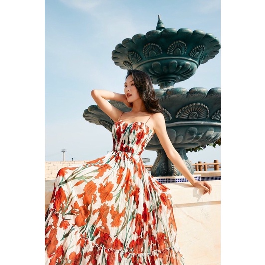 Vải tơ hoa dây 2 màu