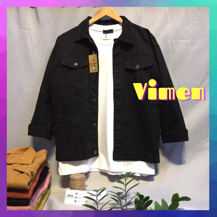 [Hàng Chuẩn Shop] Áo Khoác Kaki Jeans Nam Có Cổ Hàng Y Hình Chất Kaki Siêu Bền Đẹp Phong cách 2019