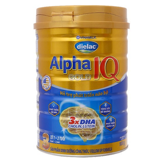 Sữa bột Vinamilk Dielac Alpha Gold Step 3 900G (Date mới 2021)