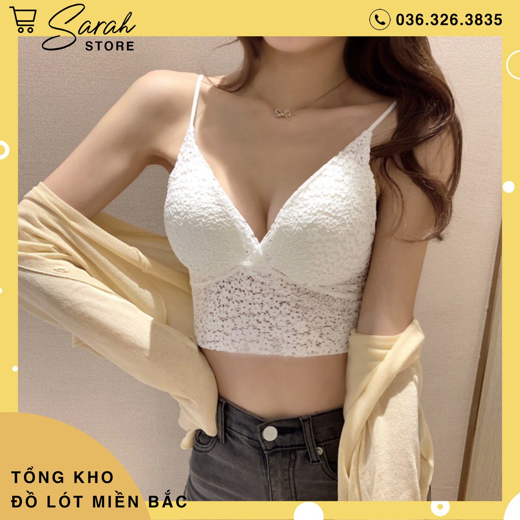 Áo Nữ Croptop Ren Hoa,  Áo Bra Sexy Siêu Đẹp 990