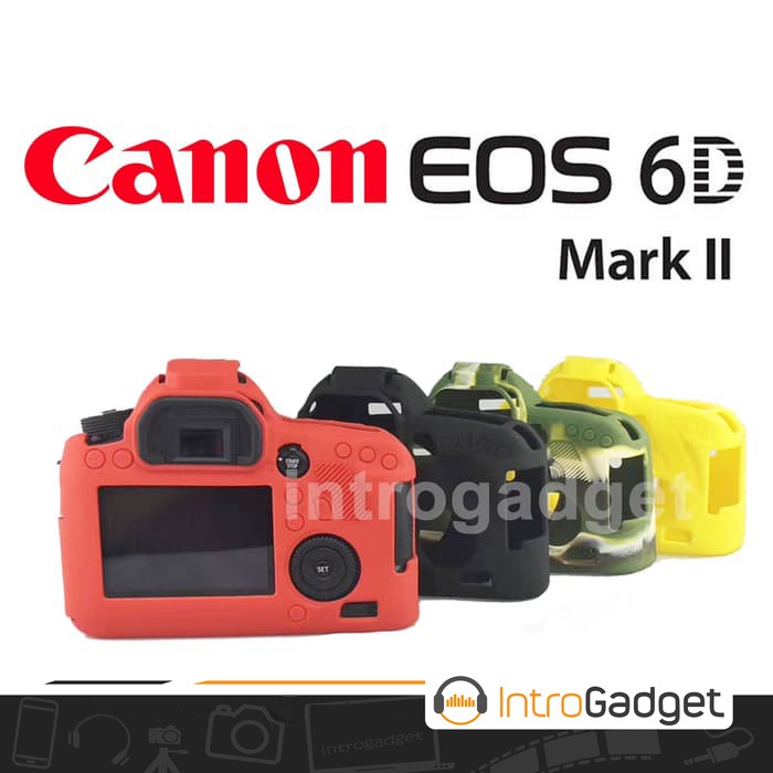 Silicone Vỏ Silicon Bảo Vệ Cho Máy Ảnh Canon 6d Mark Ii 2