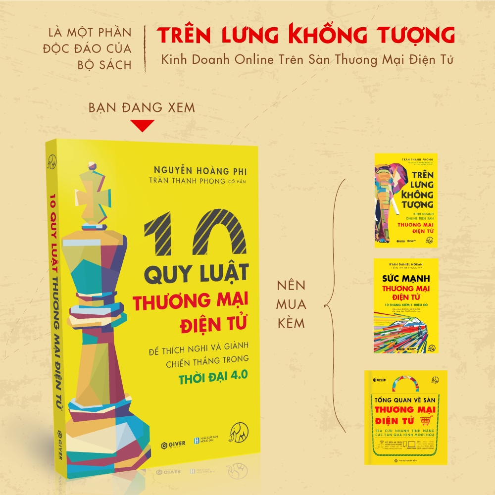 Sách - 10 Quy Luật Thương Mại Điện Tử - Bộ Sách Trên Lưng Khổng Tượng - Kinh Doanh Online