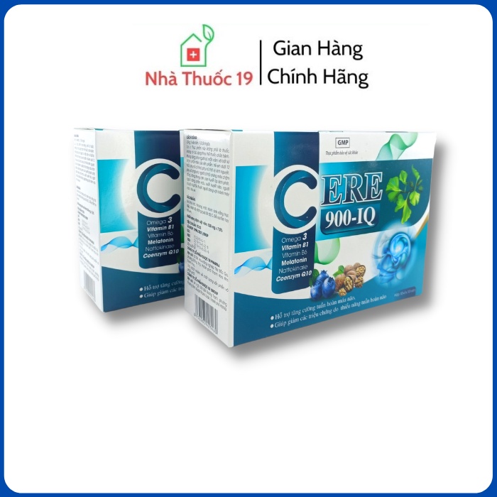 CERE 900-IQ hỗ trợ tăng cường tuần hoàn, giảm triệu chứng do thiểu năng tuần hoàn