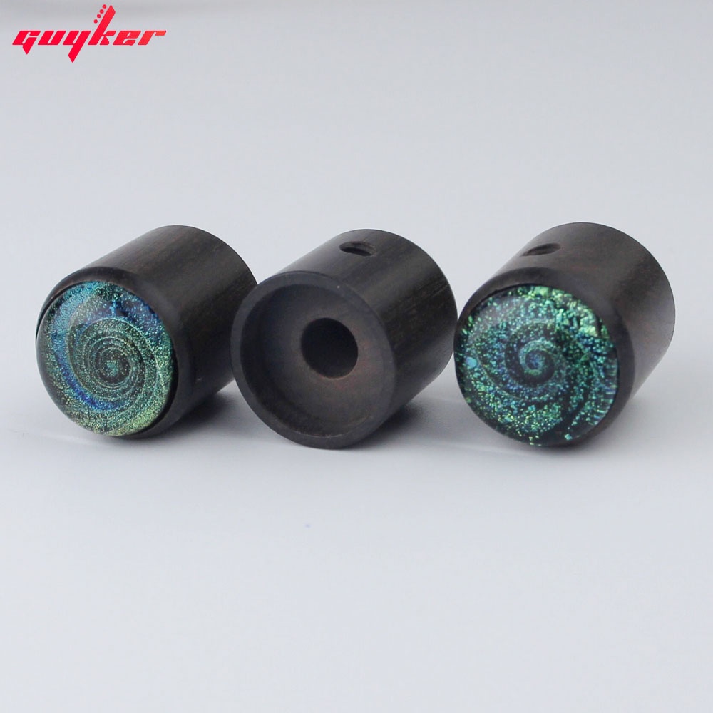 Núm Vặn Chiết Áp Bằng Gỗ Mun Đường Kính Trong 6MM Cho Đàn Guitar Bass