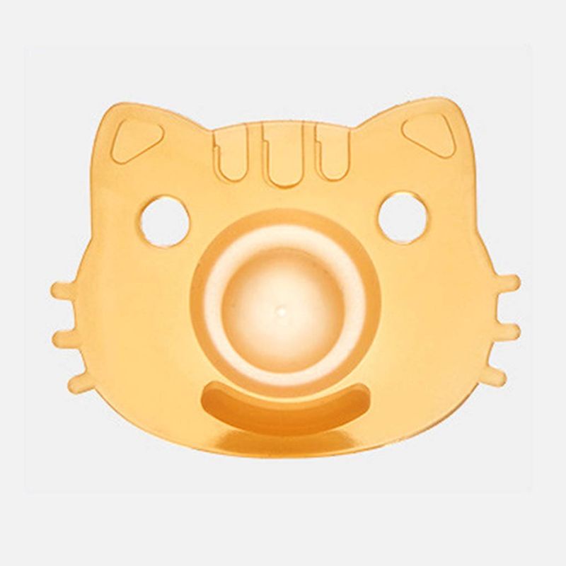 Núm ti giả kèm dây đeo và hộp đựng bằng silicon cho trẻ sơ sinh (có bán lẻ núm ti giả)