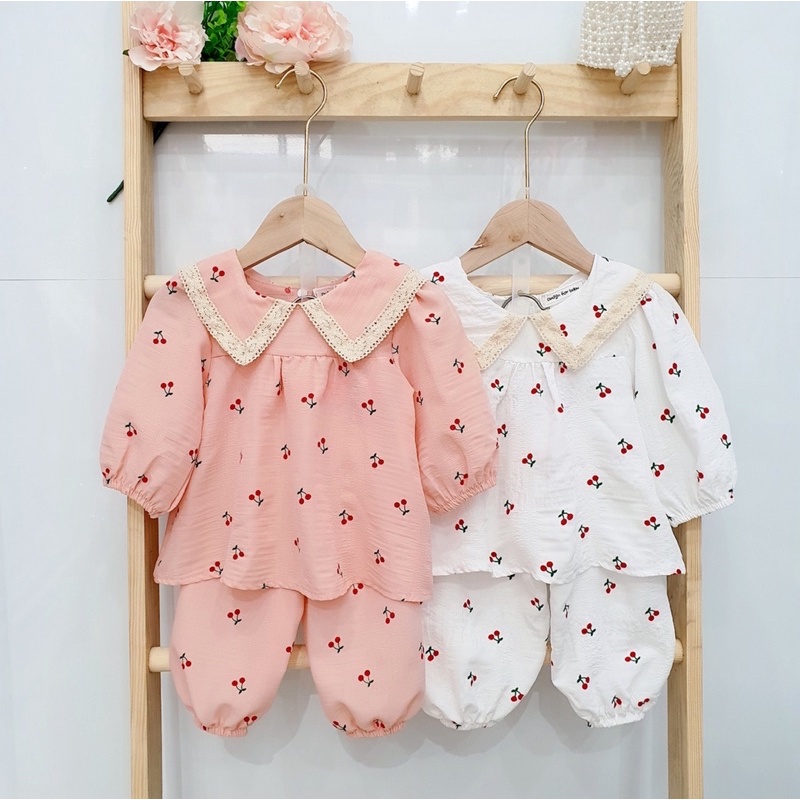 Đồ bộ thu đông cho bé gái 4-18kg