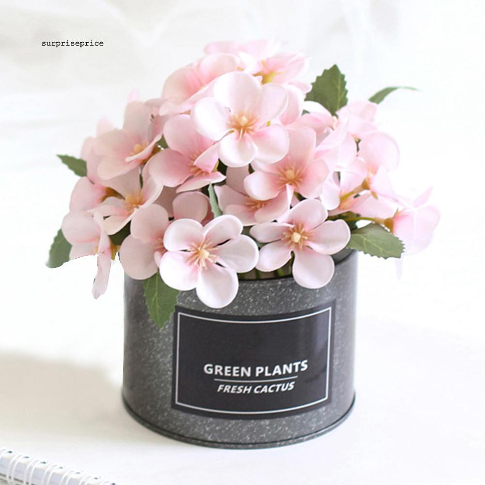 Bội chậu hoa thu hải đường nhân tạo dùng trang trí